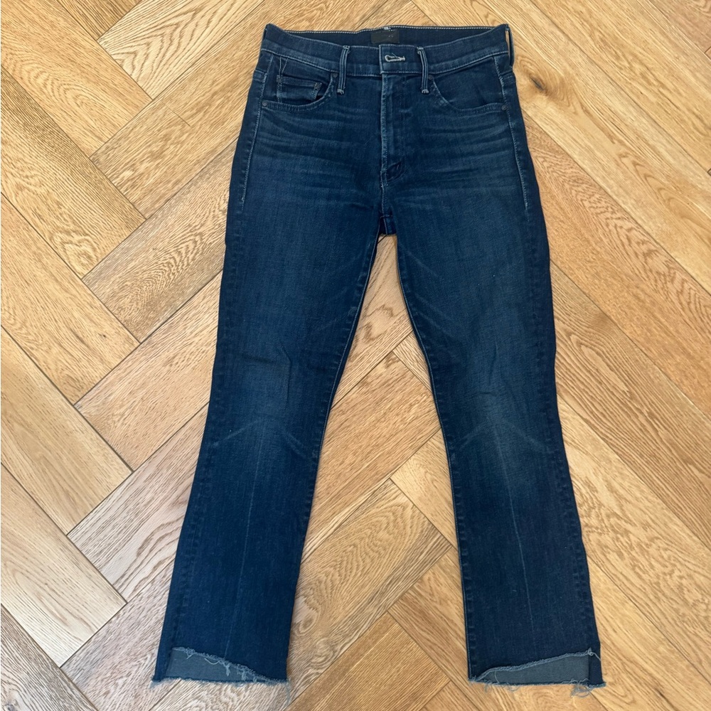MOTHER Dark Blue Ankle Jeans
